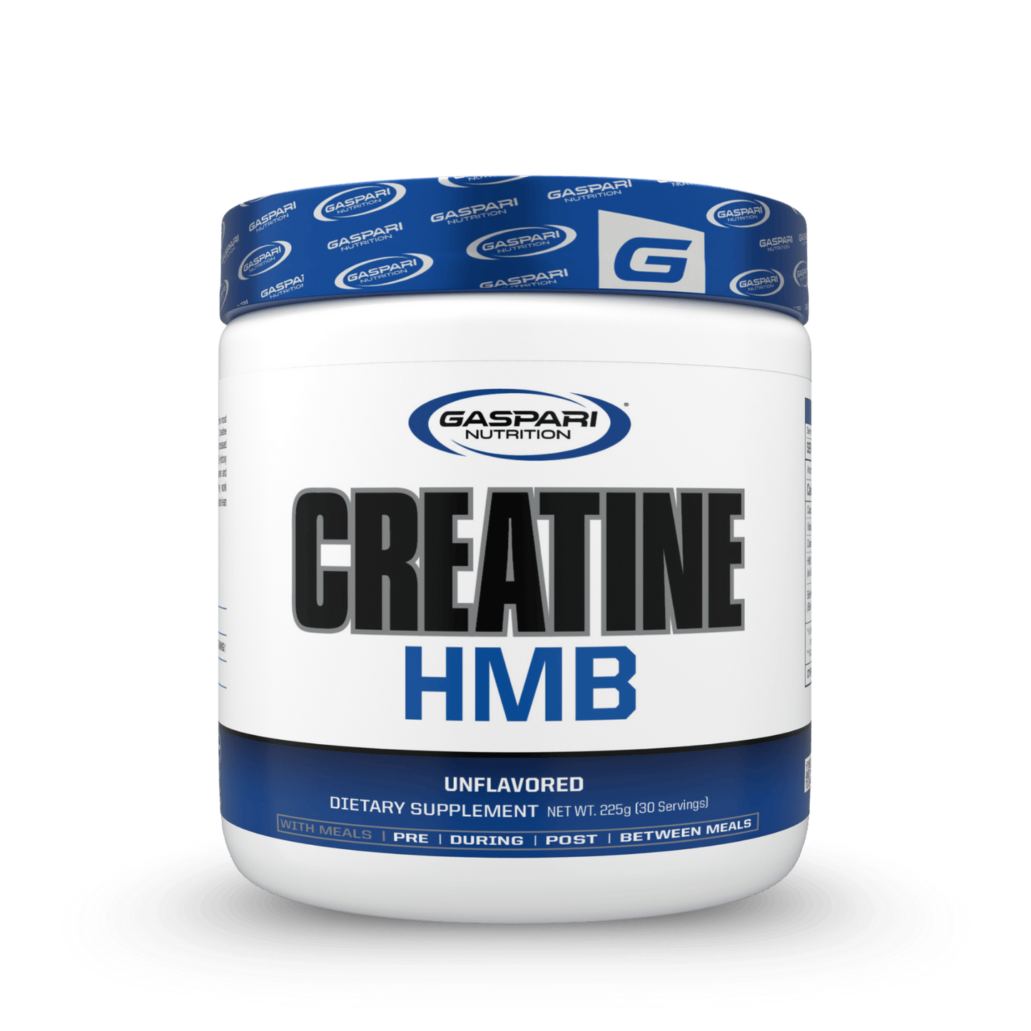Gaspari Nutrition Creatine HMB supplement container. 