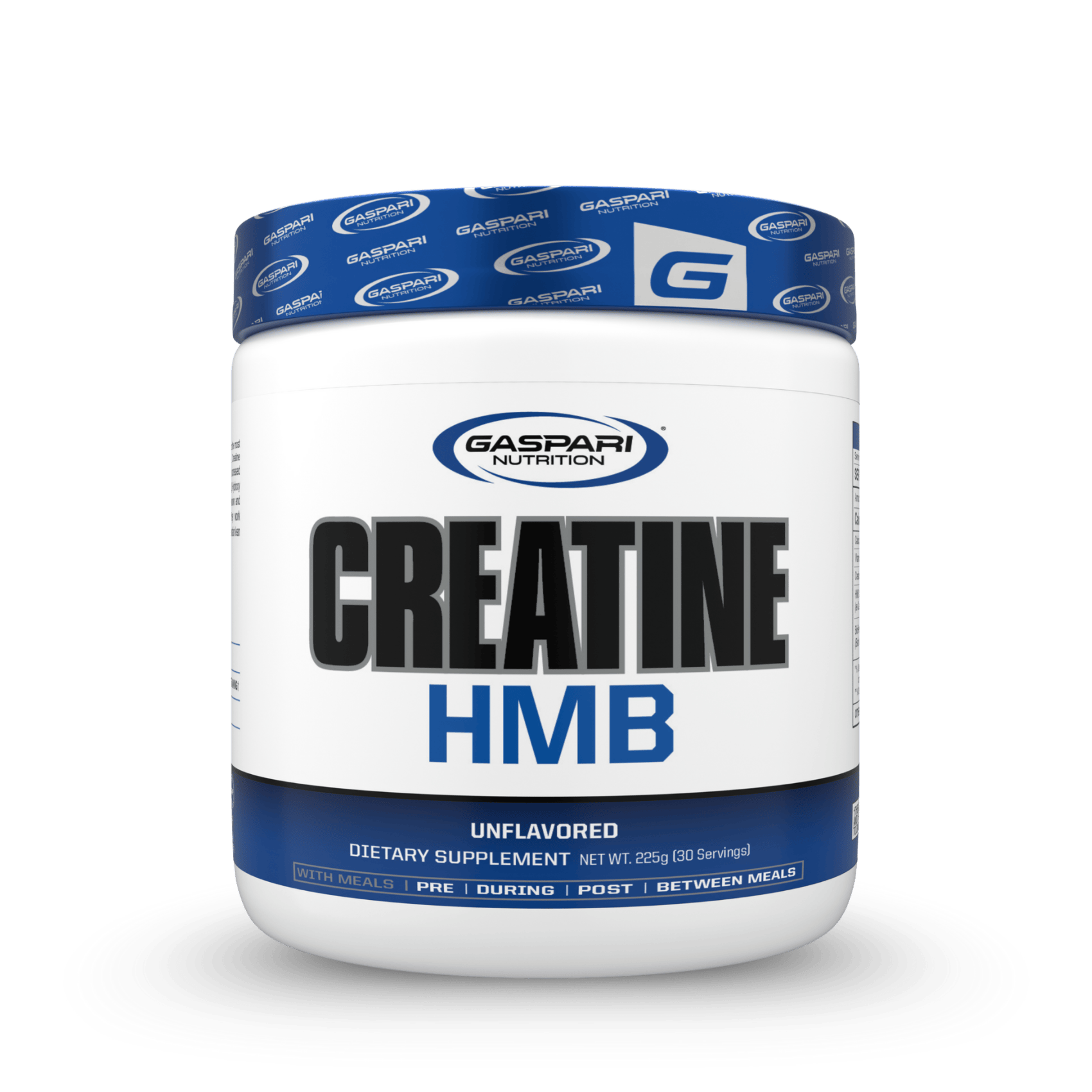 Gaspari Nutrition Creatine HMB supplement container. 