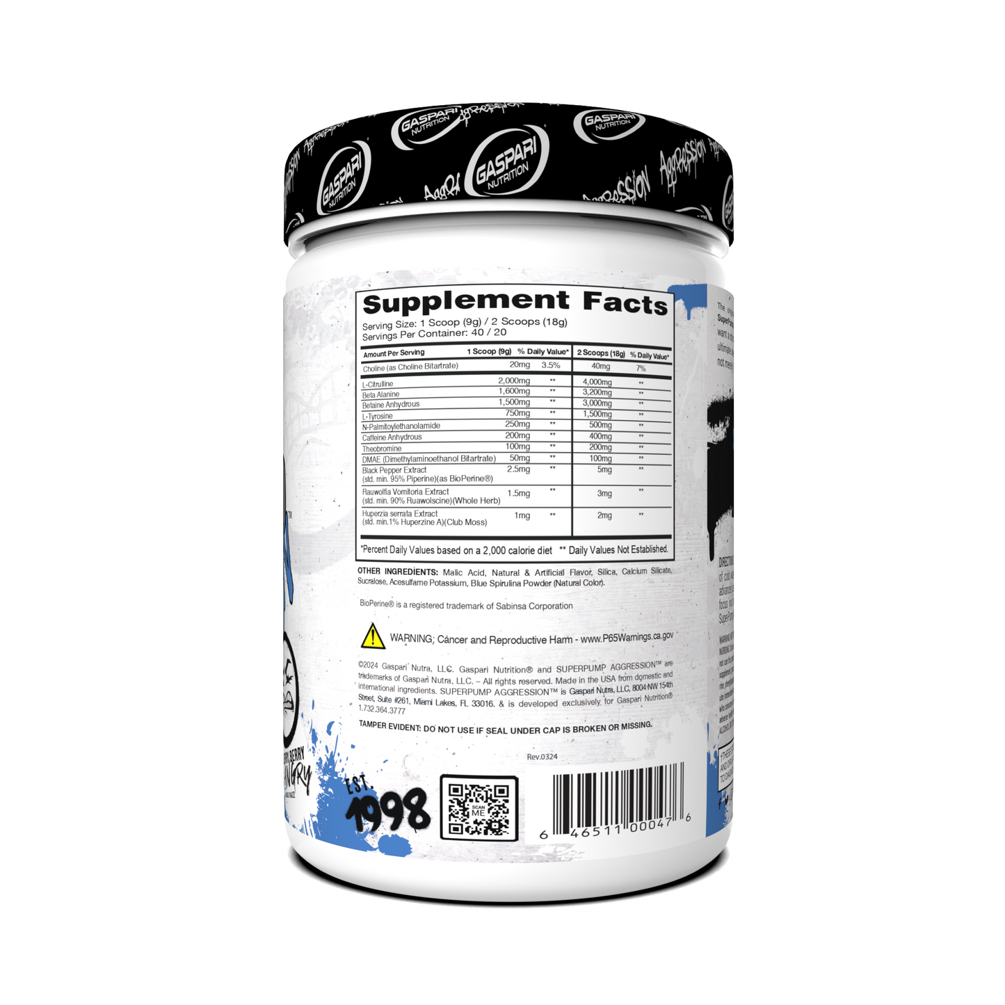 Pre-Workout SuperPump Aggression – Next-Gen Energy & Pump Booster (20/40 Serving)