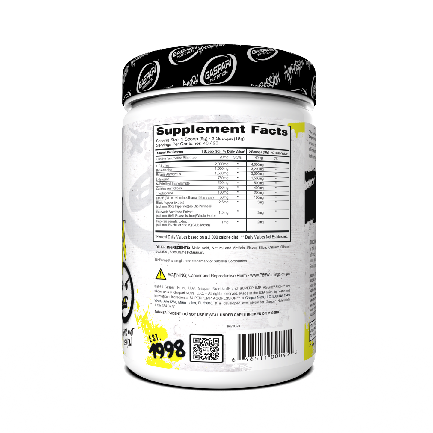 Pre-Workout SuperPump Aggression – Next-Gen Energy & Pump Booster (20/40 Serving)