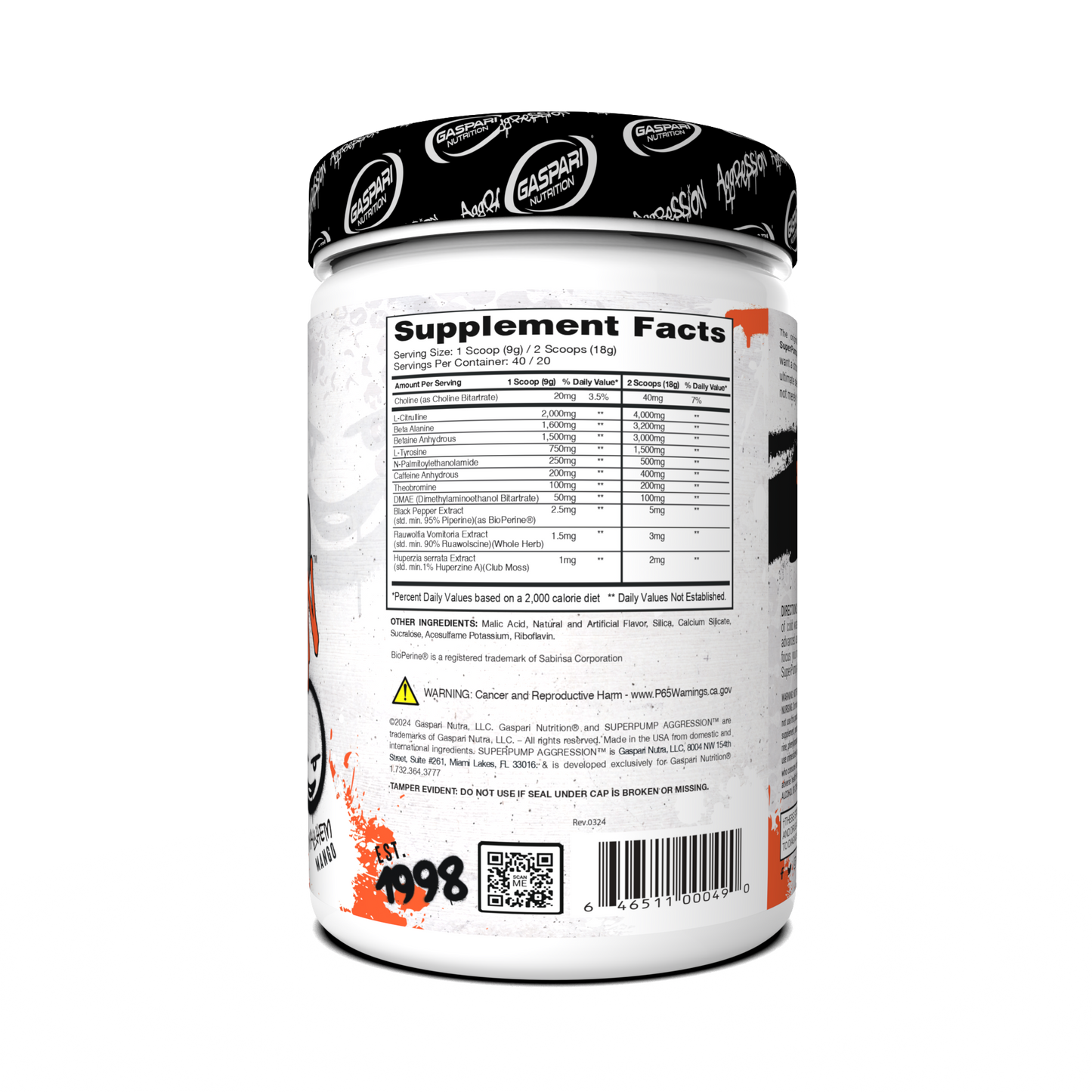 Pre-Workout SuperPump Aggression – Next-Gen Energy & Pump Booster (20/40 Serving)